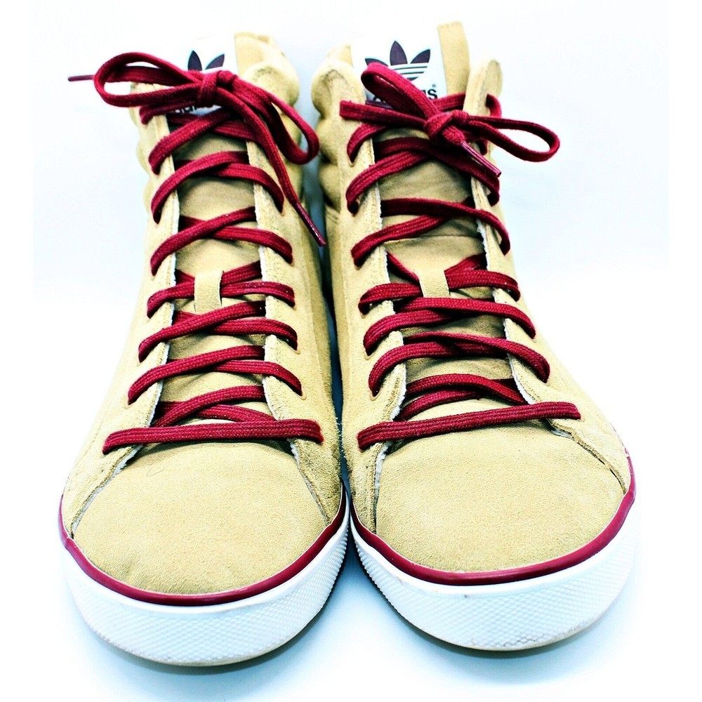 Adidas Ransom Men's Size 11.5 High Top Lace Up Sneakers Garnet & Gold